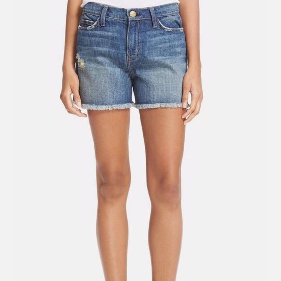 Current/Elliott | Vintage Straight Cut-Off Shorts In Civilian | 30 - Picture 2 of 9